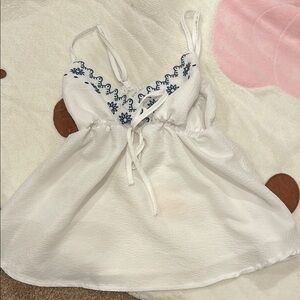 Babydoll tie top